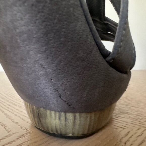 Jil Sander Sandal Pumps, Grey, Suede, Strappy, Stilleto, Size 36.5 - Picture 10 of 15